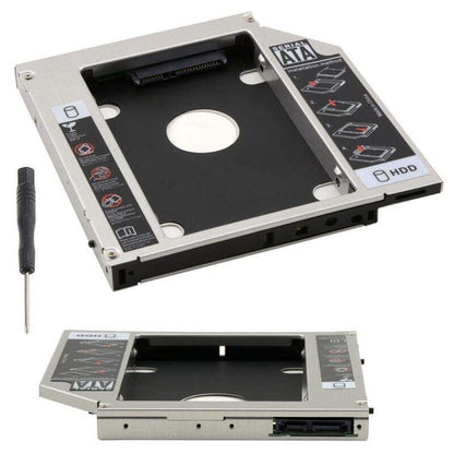 Laptop 2nd Hard Drive Caddy 12.7mm CD DVD Drive Slot for SSD and HDD