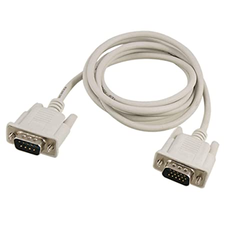 VGA Male to Male ,15-Pin Cable/Adapter for PC, Monitor, Projector, Laptop, TV, LCD/LED- 1.5Mtr (White)