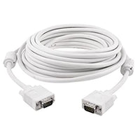 VGA Male to Male ,15-Pin Cable/Adapter for PC, Monitor, Projector, Laptop, TV, LCD/LED- 10Mtr (White)
