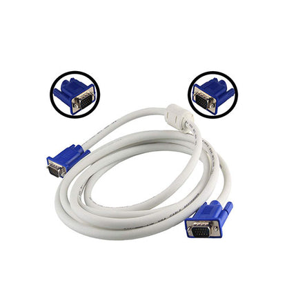 VGA Male to Male ,15-Pin Cable/Adapter for PC, Monitor, Projector, Laptop, TV, LCD/LED - 3 Mtr