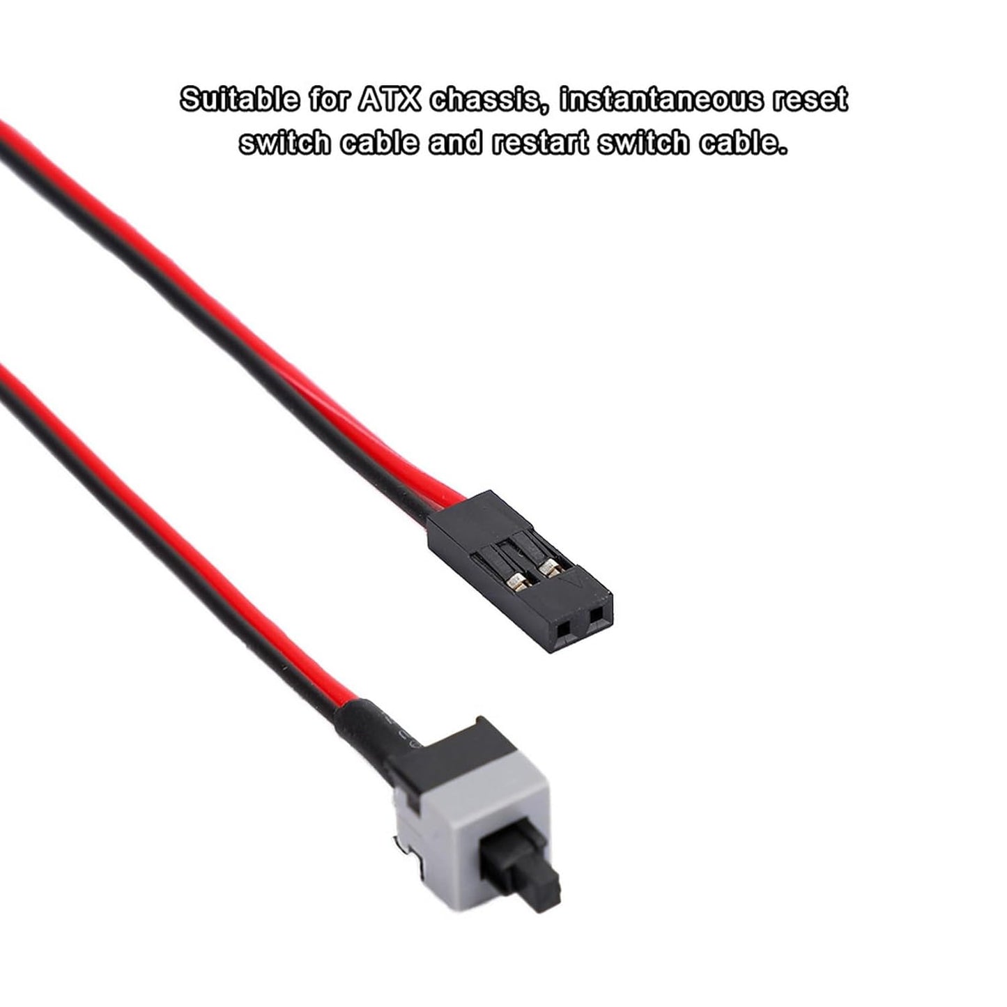 ATX Power Switch Cable for PC Computer Motherboard with On/Off/Reset Buttons - (Pack Of 100Pcs)