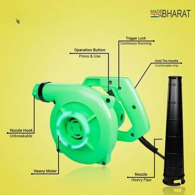 Air Blower 500W (Xtreme) Cum Dust Cleaner for AC/Home/PC, 14000 RPM Low Noise (Green)