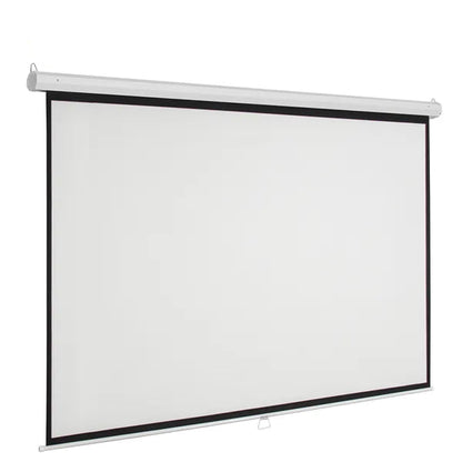 Projection Screen with Self-Lock , Anti-Creased, Imported High Gain Fabric, Diagonal, Supports Full HD 1080P, UHD-4K