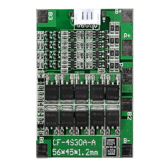 Lithium Battery Protection Board 4S 4*3.7V 16V 30A BMS for 18650/26650 Li-ion Battery Pack Balance Function with cable