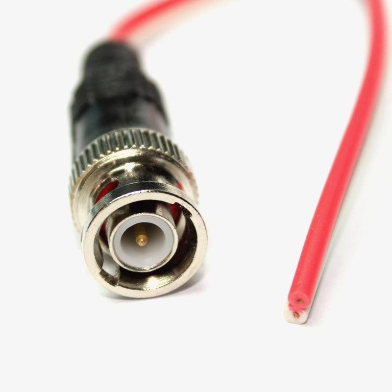 BNC Cable with Brass Connector ,Copper Wire Moulded, Male Plug for High-Quality Signal Transmission for CCTV Camera