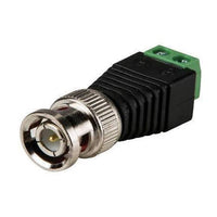 BNC Male Head Terminal Plug, Screw Monitoring Video Connector for CCTV Camera, Coaxial & Cat5/Cat6 Video Surveillance Adapter-Male
