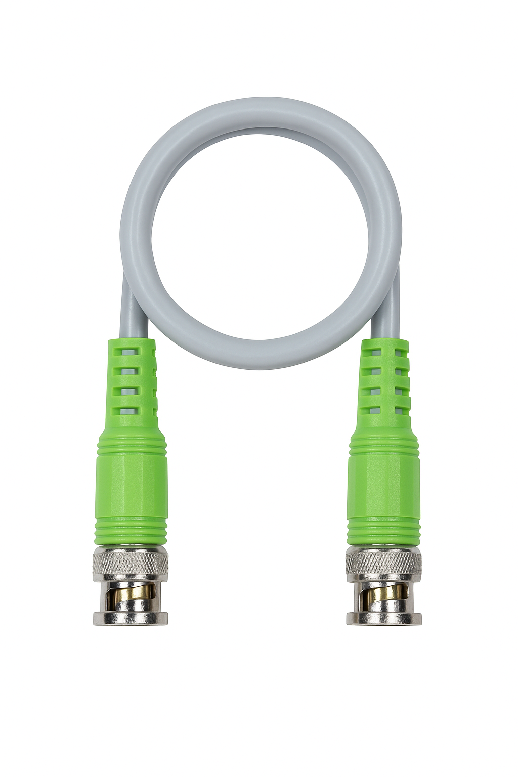 BNC Cable (Coxial) with Copper Wire Molded for CCTV Surveillance Camera | (Gold) - (Pack of 10Unit)