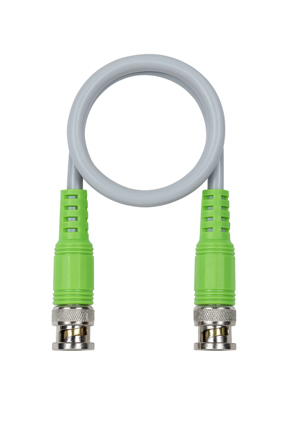 BNC Cable (Coxial) with Copper Wire Molded for CCTV Surveillance Camera | (Gold) - (Pack of 10Unit)