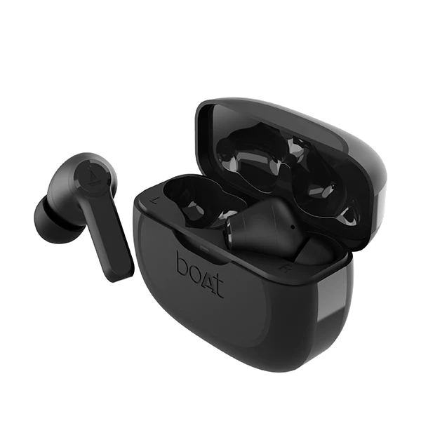 boAt Airdopes 393 ANC True Wireless in Ear Earbuds with 32dB Hybrid ANC, Quad Mics with ENx Tech, 30 Hours Playback