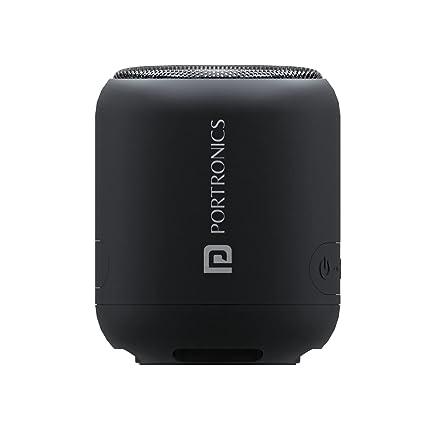 Portronics SoundDrum 1 10W TWS Portable Bluetooth 5.0 Speaker with Powerful Bass, Inbuilt-FM & Type C