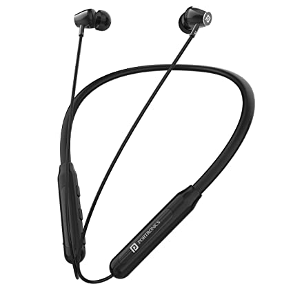 Portronics Harmonics Z3 Wireless Bluetooth 5.3 Neckband in Ear Earphones with mic, 30Hrs Playtime, IPX5 Water Resistant