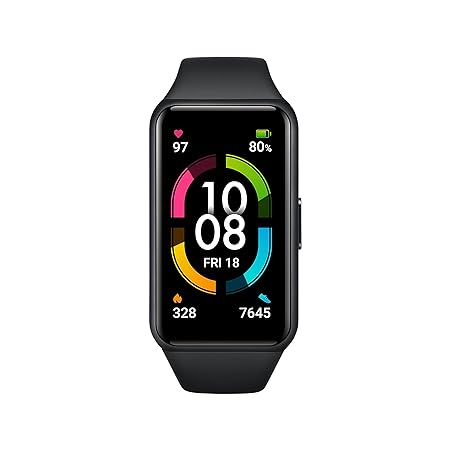 Honor Band 6 Smartwatch with AMOLED 3.73cm(1.47'')Display,14 Days Battery, SpO2, 24/7 Heart Rate, Stress & Sleep Monitor, Personalized Watch Faces
