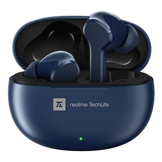 realme TechLife Buds T100 Bluetooth Truly Wireless in Ear Earbuds with mic, AI ENC for Calls, Google Fast Pair, 28 Hours Playback time