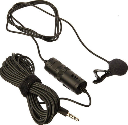 Boya Collar Mic | Auxiliary Omnidirectional Lavalier Condenser Microphone