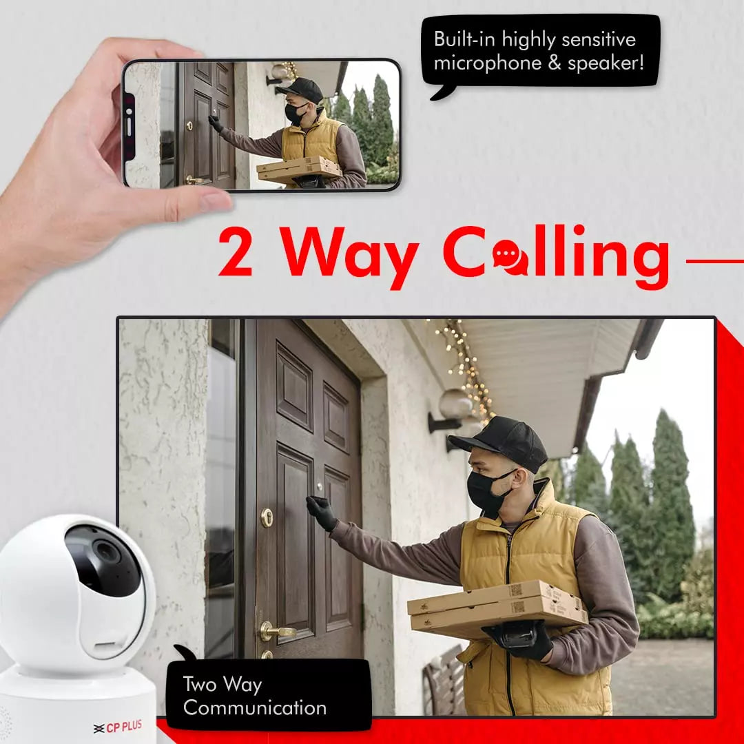 CP PLUS CP-E31A 3 MP Wi-Fi PT 360Â° View | 2 Way Talk | Night Vision | Motion Detect CCTV Home Security Camera (White)