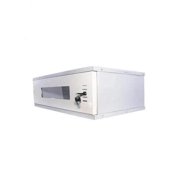 CCTV 0.5 Gauge Foldable Rack Cabinet for DVR NVR | Network Server Wall Mount with Lock | Metal