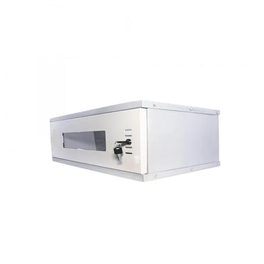 CCTV 0.5 Gauge Foldable Rack Cabinet for DVR NVR | Network Server Wall Mount with Lock | Metal