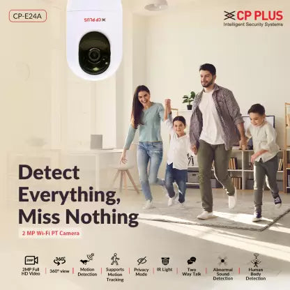 CP PLUS E24A 2MP Wi-Fi PT Camera | Full HD 360Â° View with Google & Alexa Assistance