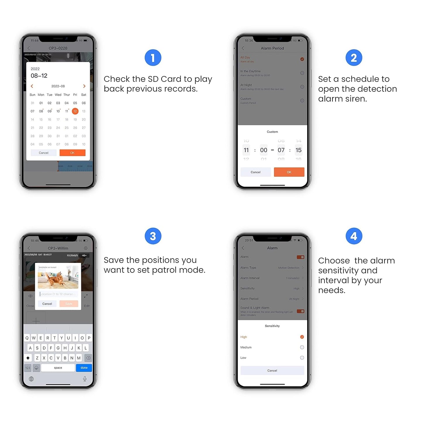 Tenda CP3 Security Tilt Smart Camera,360Â° Vision,1080P HD, Motion Detection, Two-Way Audio, Wireless (White)