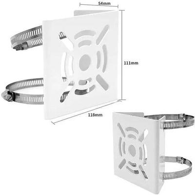 Camera Pole Mount Clamp Bracket for CCTV Security Camera Indoor&Outdoor Universal Compatible with 2 Nos. Steel Looping Ring