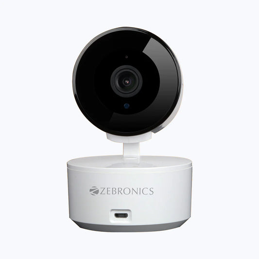 Zebronics Zeb-Smart CAM 102 Smart WiFi PTZ Indoor Camera with Motion Detection, Day/Night Mode