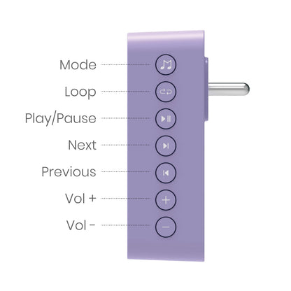 Carvaan Saregama Wellness Plug Play Outdoor Music Player - Pre-Loaded With 16 Meditation & Wellness Tracks Based On 7 Chakras Bluetooth Connectivity (Orchid Purple)