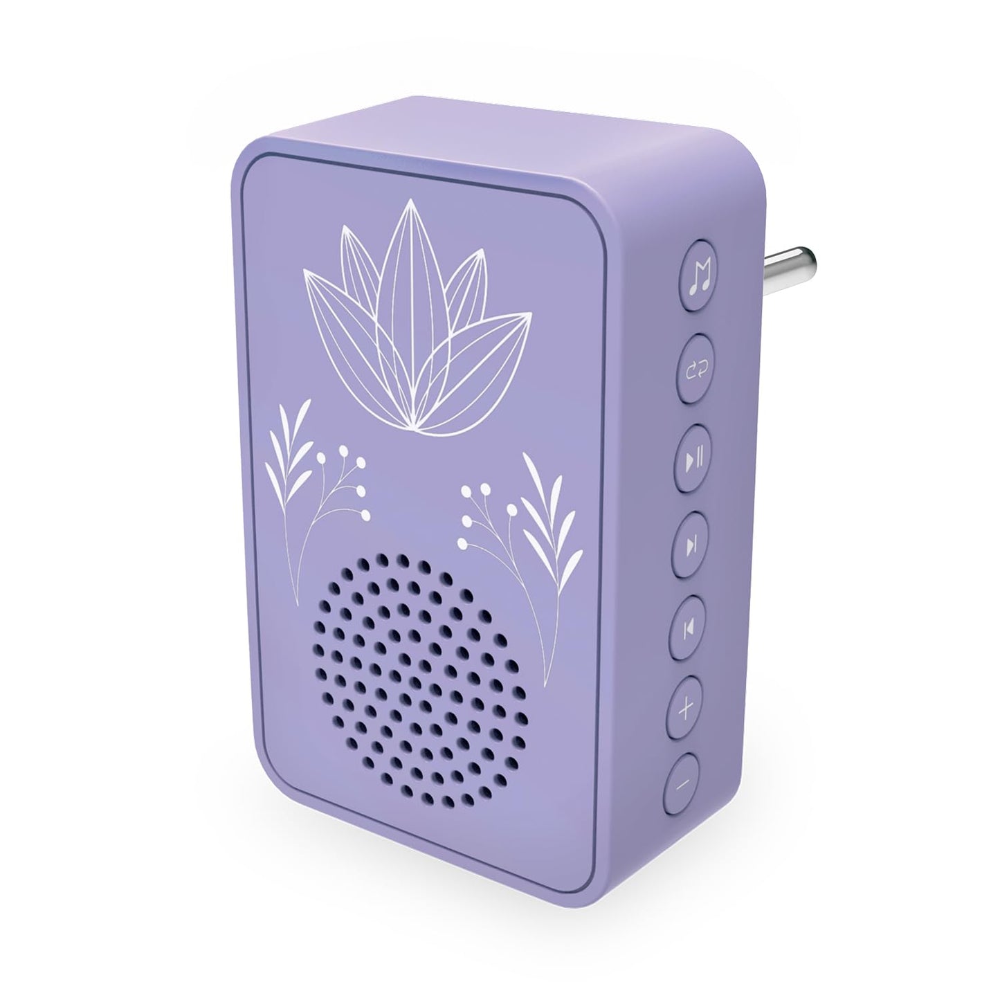 Carvaan Saregama Wellness Plug Play Outdoor Music Player - Pre-Loaded With 16 Meditation & Wellness Tracks Based On 7 Chakras Bluetooth Connectivity (Orchid Purple)