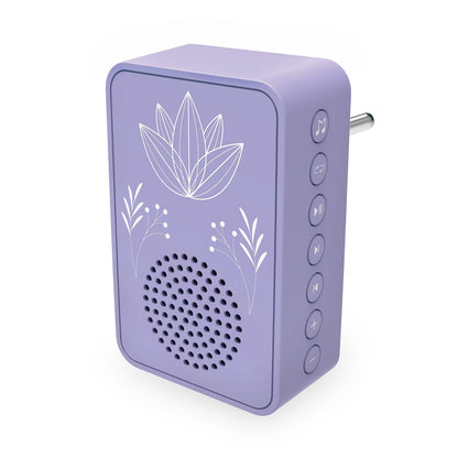 Carvaan Saregama Wellness Plug Play Outdoor Music Player - Pre-Loaded With 16 Meditation & Wellness Tracks Based On 7 Chakras Bluetooth Connectivity (Orchid Purple)