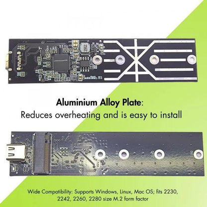 M.2 NVMe & M.2 SSD 2 in 1 Portable Enclosure with USB 3.1 Output Data Transfer rate upto 10 Gbps