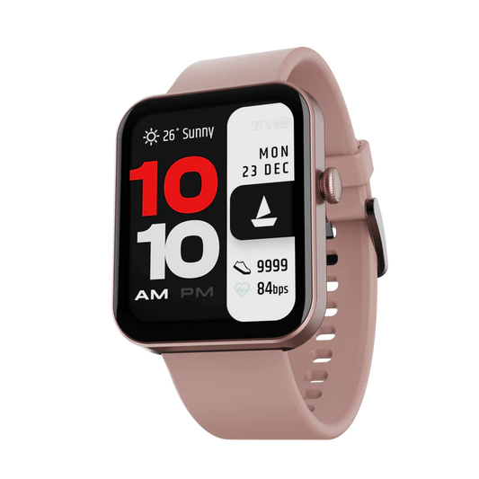 boAt Wave Leap Call Smartwatch with 1.83" HD Display, Advanced Bluetooth Calling Multi-Sports Modes, IP68, SpO2, Metallic Design