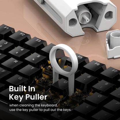 Portronics Clean M Multifunctional 8-in-1 Gadget Cleaning Kit with Mobile Holder for Smartphone, Tablet, Laptop etc..(White)