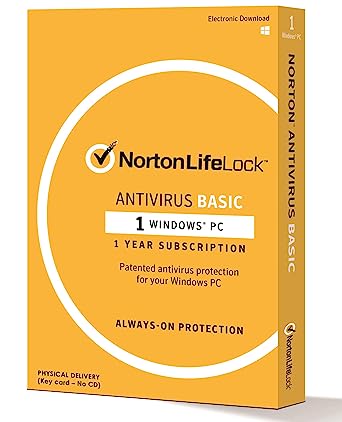 Norton Antivirus Basic - 1 Device - 12 months - (Activation Key Card)