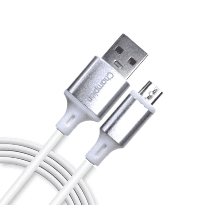 Champion USB to Micro 3Amp Data Sync & Charging Cable Metal 1M for all Android & USB Type-C Devices