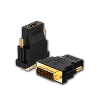 DVI-D to HDMI Adapter | 24+1 Male to HDMI Female | Gold-Plated High-Speed 1080P Converter