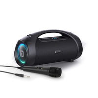 Portronics Dash 12 60W Wireless Bluetooth Party Speaker with Wired Karaoke Mic, TWS Function, Multicolor LED Light