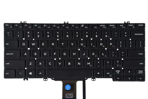 Laptop Keyboard for Dell Latitude 13-5300 2-in-1, E5300, E7300, 7300 With Backlight