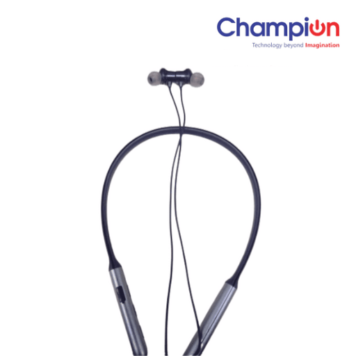 Champion Round band Headset Neckband Wireless Bluetooth Headphones Sport Stereo (Black)