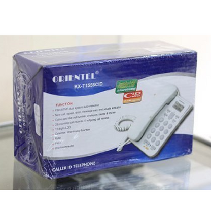 Oriental KX-T1555CID Corded Telephone Land line Phone with Caller ID Phone (Black)
