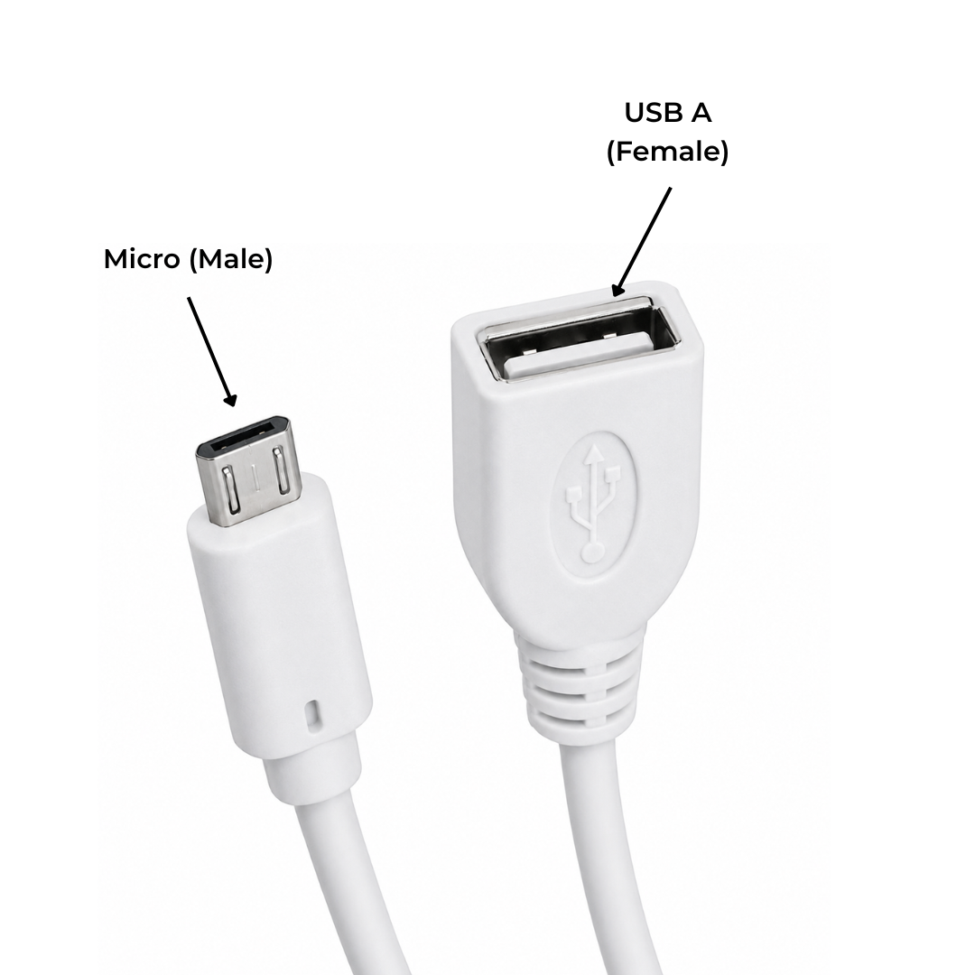 Champion Micro USB OTG Cable, Adapter, Connector, Fast Charging, Data Transfer, Compatible with Tablets, Smartphone and Chargers