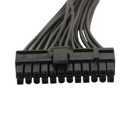 Dual PSU Power Supply 24-Pin Extension Cable for ATX Motherboard 24-pin to 24 (20+4) pin