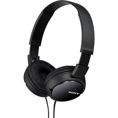 Sony MDR-ZX110 On-Ear Wired Stereo Headphones Without Mic (Black)