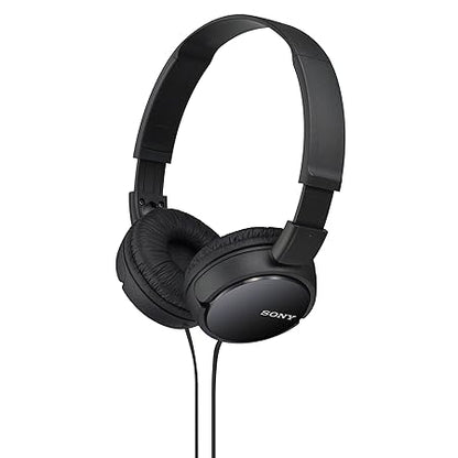 Sony MDR-ZX110 On-Ear Wired Stereo Headphones Without Mic (Black)