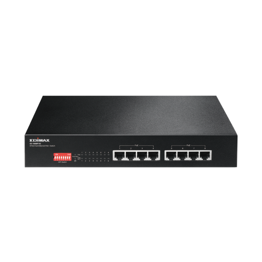 Edimax ES-1008P V2 Long Range 8-Port Fast Ethernet PoE+ Switch with DIP Switch