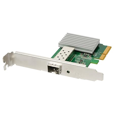 Edimax 10G Ethernet PCIe Adapter for Server, Converts PCIe 2.0 x4 Slot to 10G SFP+ Fiber Slot, Low Profile Bracket Included (EN-9320SFP+)