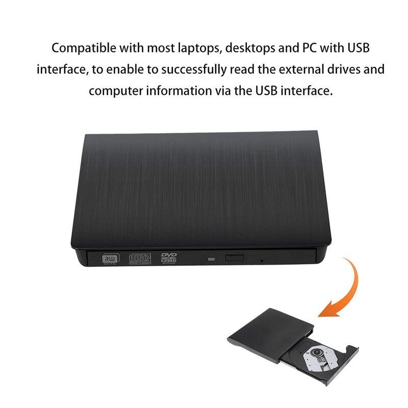 External DVD Writer/Drive Case | Popup External Mobile Optical Drive (Case Only-Drive not included) USB 3.0/ 2.0 for Desktop and Laptop Computers