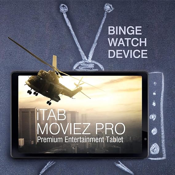 iBall iTAB MovieZ Pro Tablet 25.65 cm ( 10.1 inch), 4GB/64GB, Wi-Fi + 4G LTE + Voice Calling - Open Box (Coal Black)