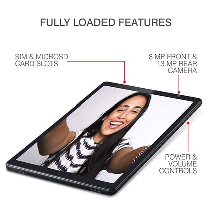 iBall iTAB MovieZ Pro Tablet 25.65 cm ( 10.1 inch), 4GB/64GB, Wi-Fi + 4G LTE + Voice Calling - Open Box (Coal Black)