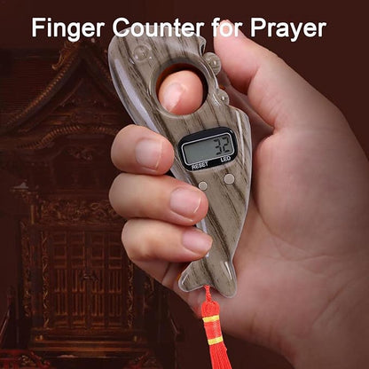 Digital Finger Tasbih Counter,Islamic Finger Counter Prayer Beads Finger for Meditation,Yoga,Relaxation(Pack of 1)