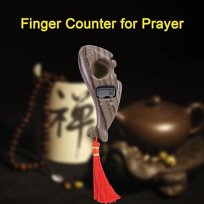 Digital Finger Tasbih Counter,Islamic Finger Counter Prayer Beads Finger for Meditation,Yoga,Relaxation(Pack of 1)