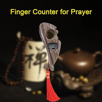 Digital Finger Tasbih Counter,Islamic Finger Counter Prayer Beads Finger for Meditation,Yoga,Relaxation(Pack of 1)